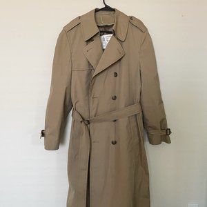 Vintage 1950's London Fog Trench Coat Mens 40R